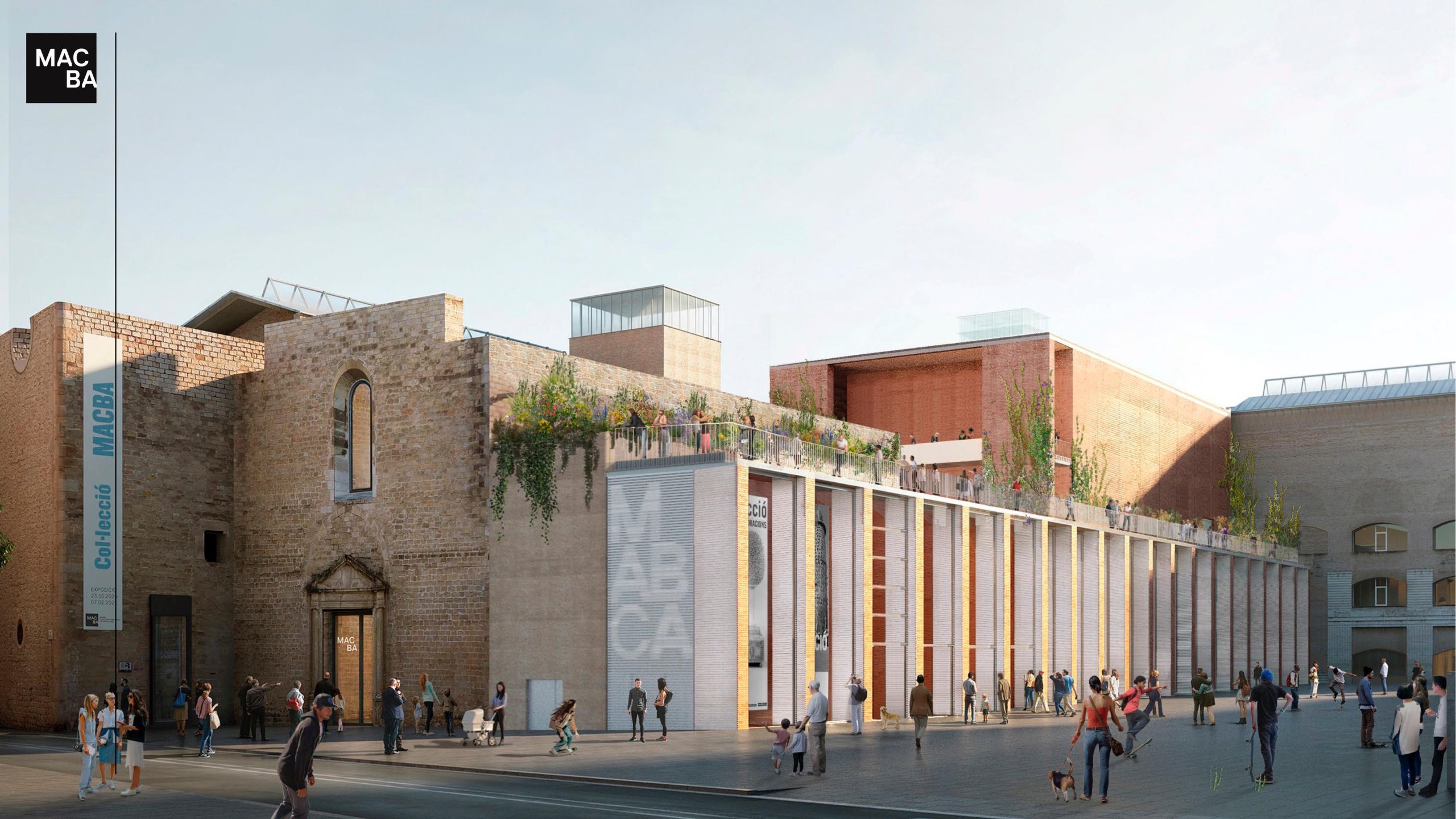 Render de la reforma de la plaça dels Àngels