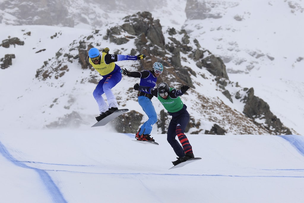 Lucas Eguibar en las semifinales de la Copa del Mundo en Cervinia, Italia